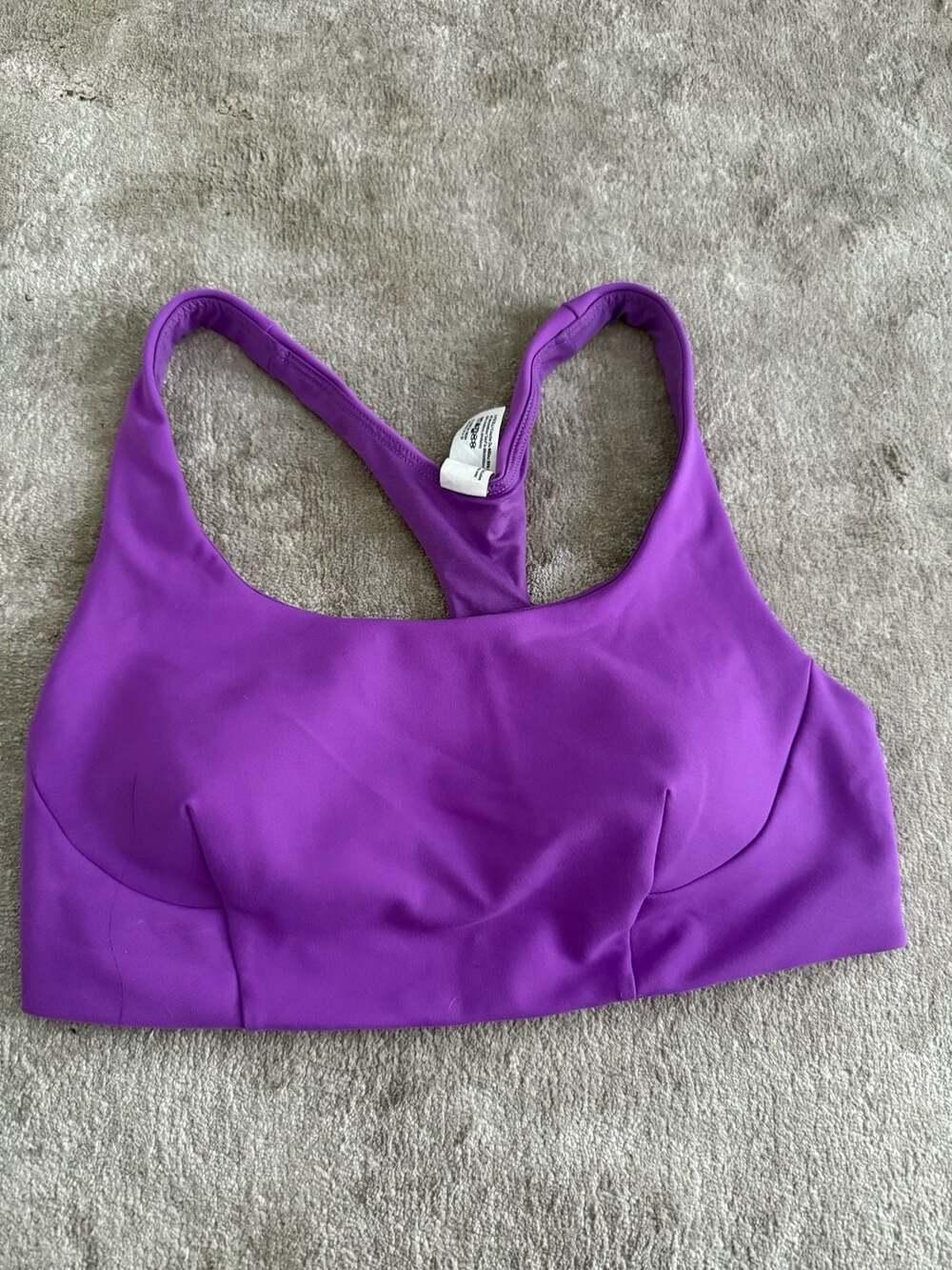 Lululemon Energy Bra Purple Racerback Sports Bra Size 8